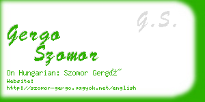 gergo szomor business card